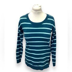 Arizona Jeans Women’s Crewneck High-Low Sweater, Teal, size L